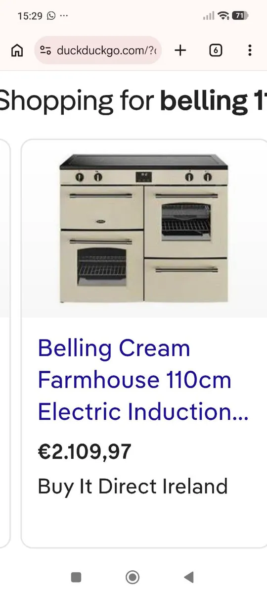Belling Electric induction cooker - Image 2