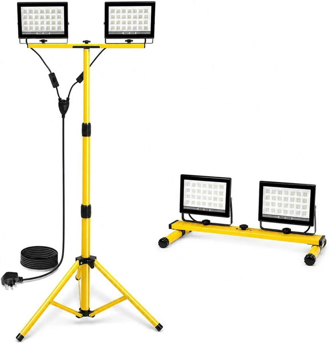 LED Work Light 120W with Adjustable Tripod Stand - Image 2
