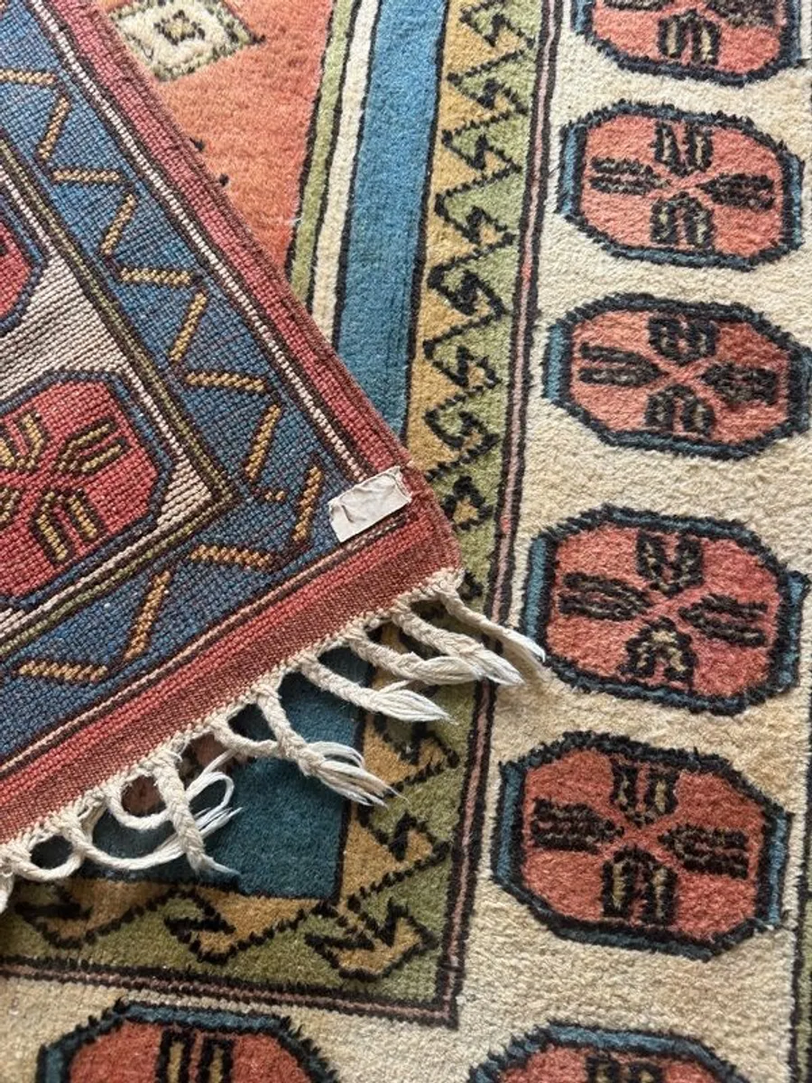Vintage Hand made Turkish Wool Rug-165 X 228 cm - Image 1