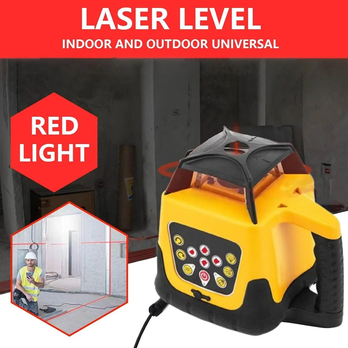 Laser Level 500m Range 360° Self-Leveling Device - Image 3