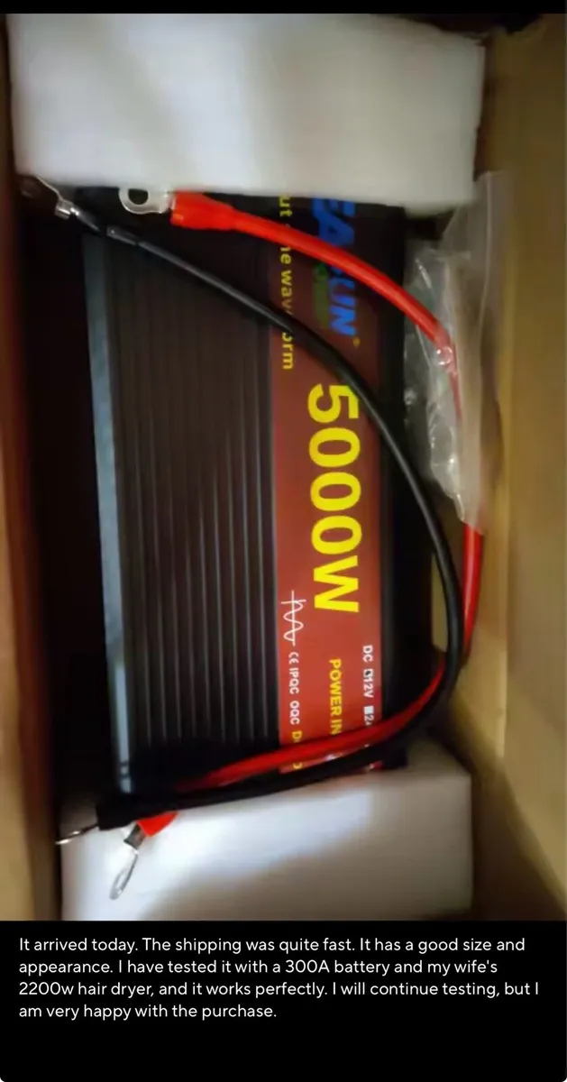 5000w 24v or 12v  Pure Sine Wave Power Inverter - Image 3