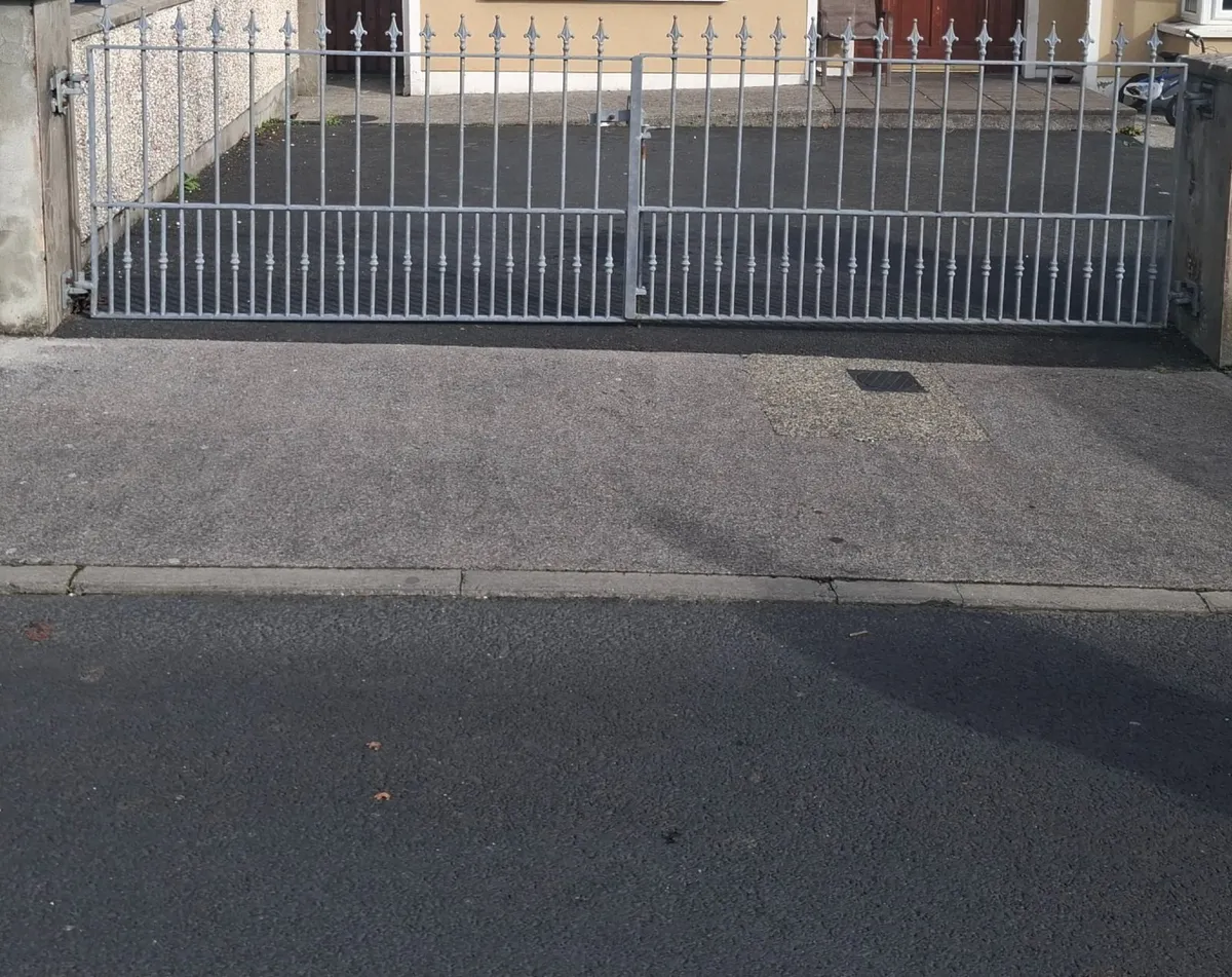 Galvanised house gates