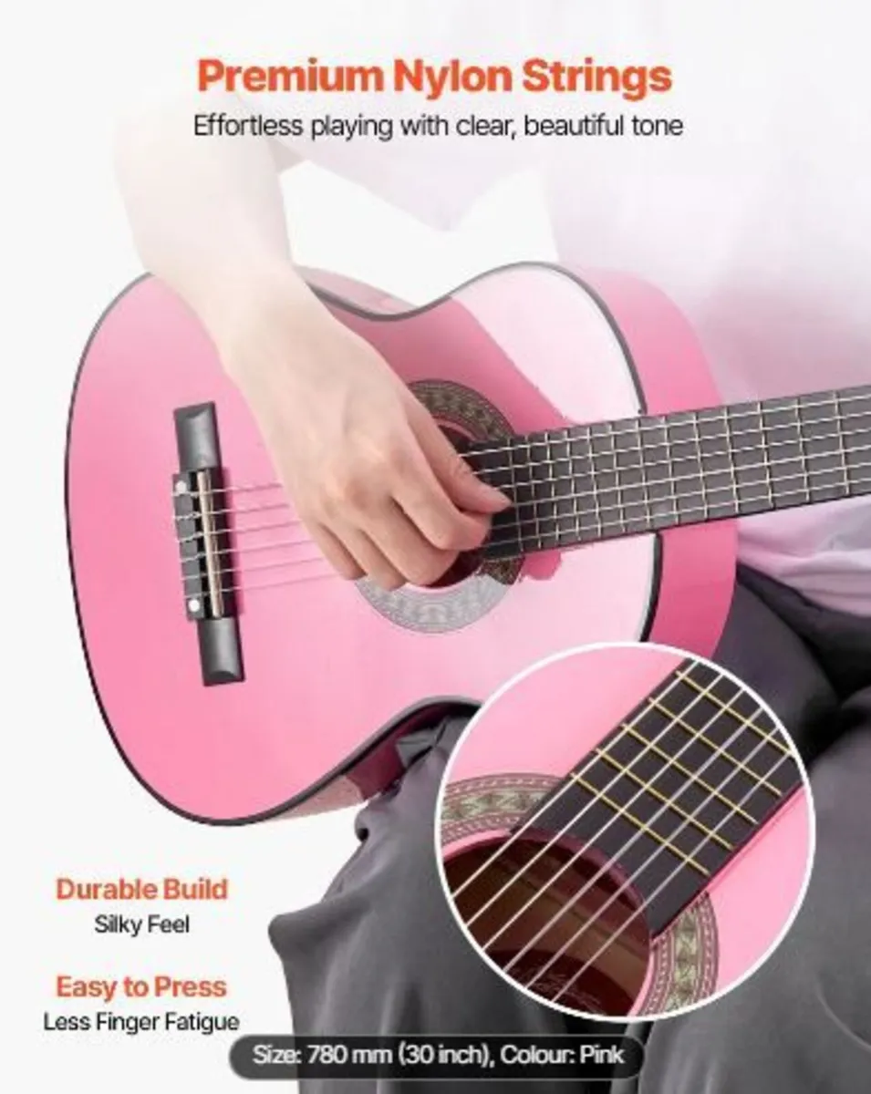 Classical Guitar, 780 mm, Wood Classical Guitar - Image 3