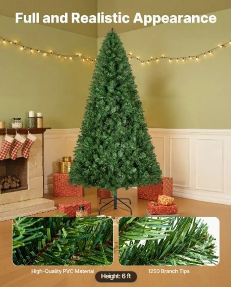 Christmas Tree, 1.8m Artificial Xmas Tree - Image 2