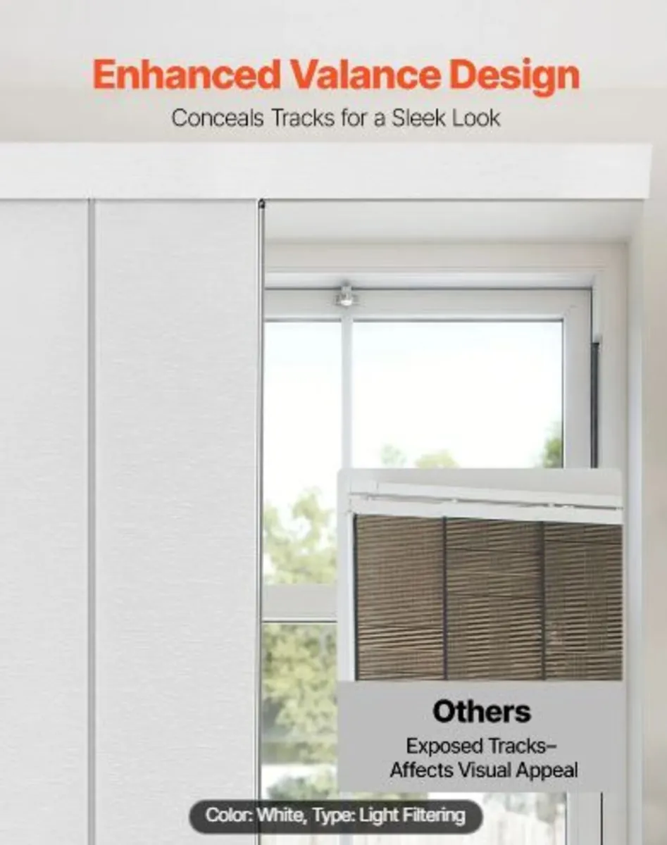 Panel Track Blinds, Extendable Track - Image 1