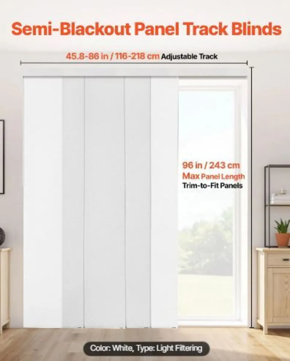 Panel Track Blinds, Extendable Track - Image 3