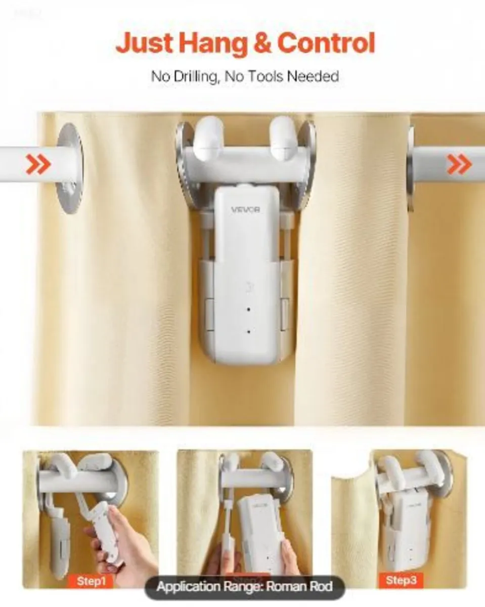 Automatic Curtain Opener, APP and Remote Control - Image 2