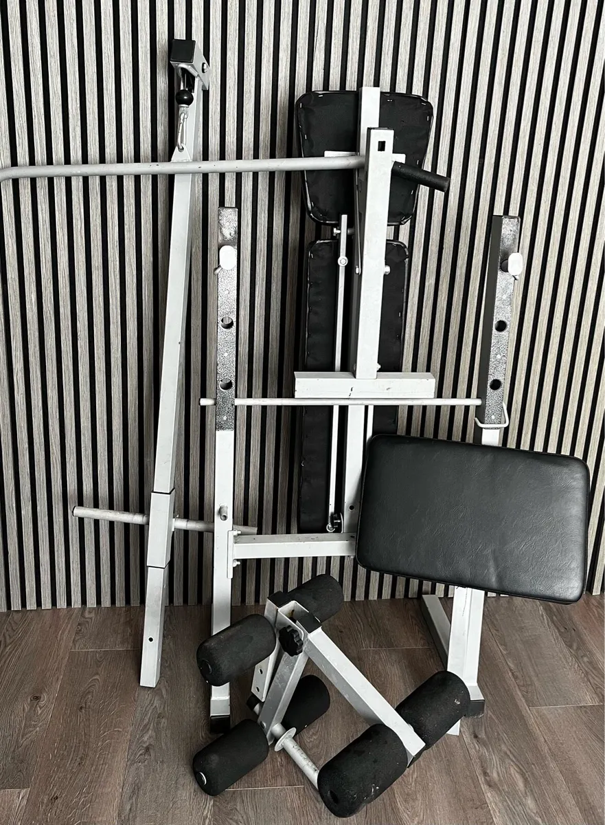 Weight bench york fitness. With attachments - Image 1