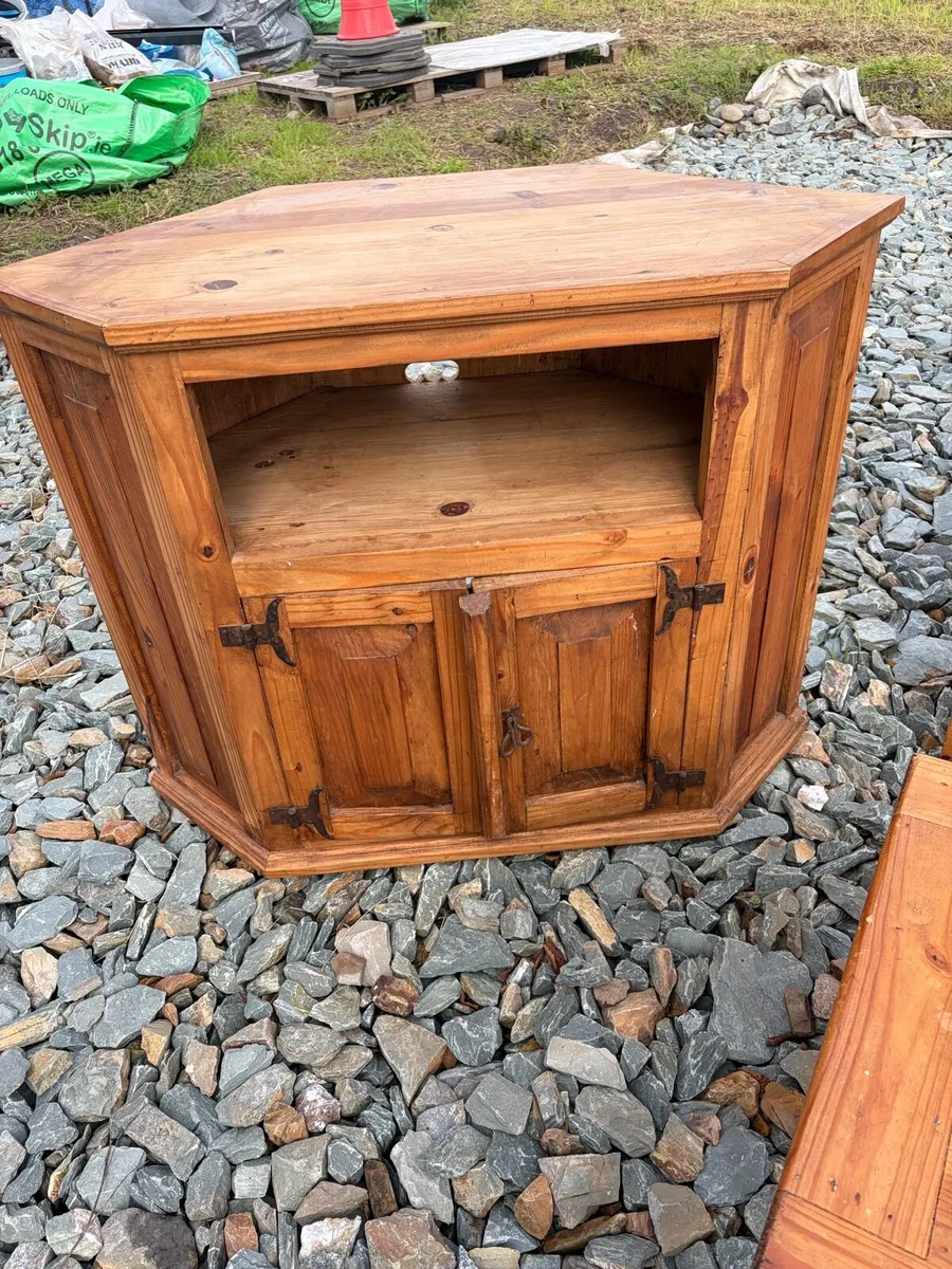 mexican pine tv unit / corner unit - Image 4