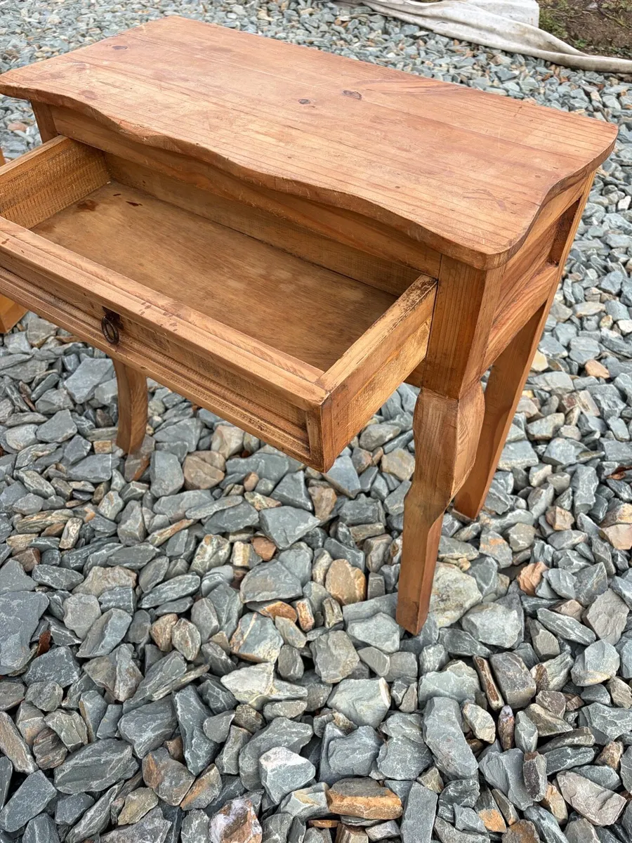 desk / side table mexican pine wooden - Image 2