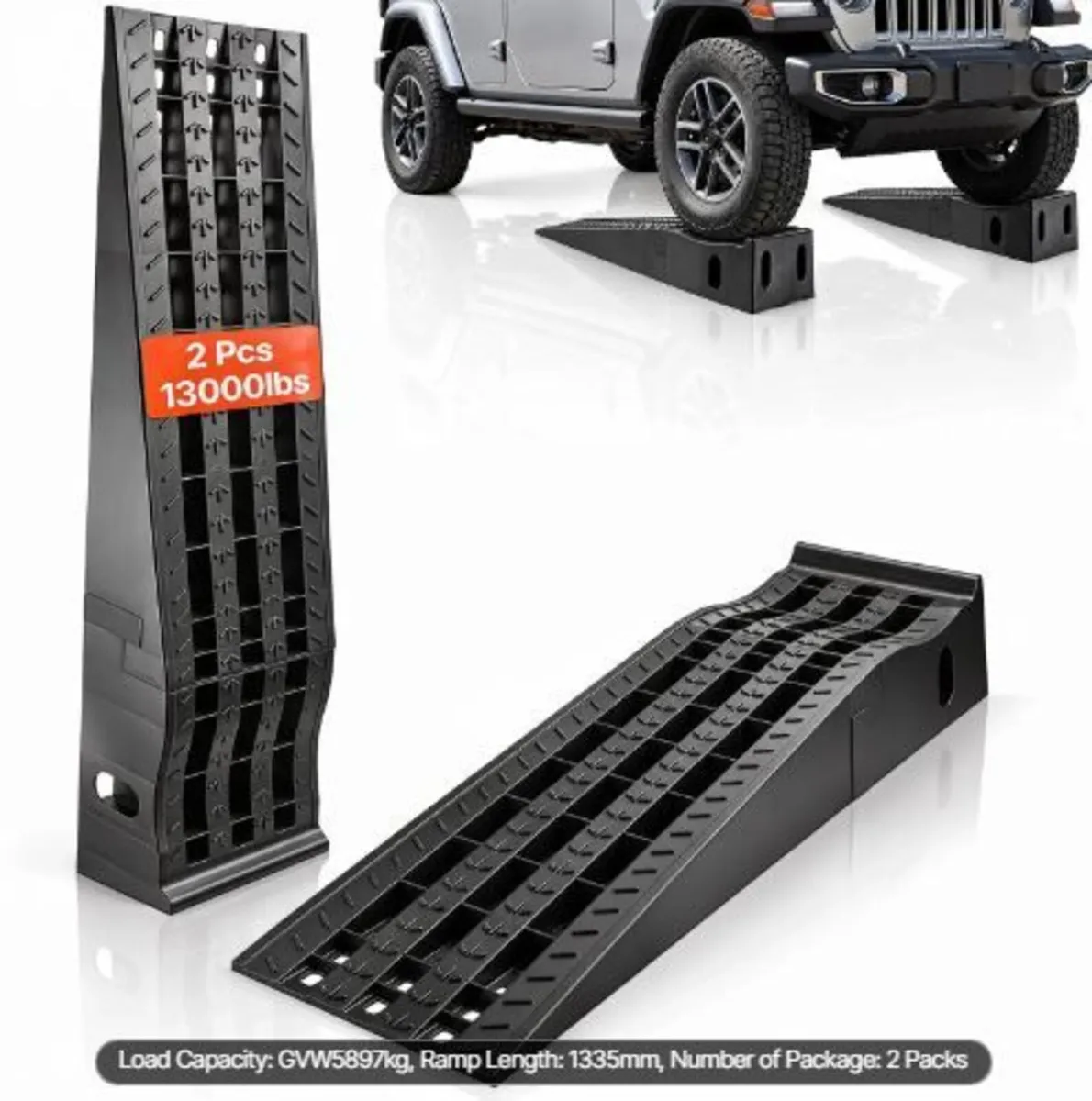 Car Ramps, 2 PCS 5897 kg GVW Capacity, 160 mm - Image 4