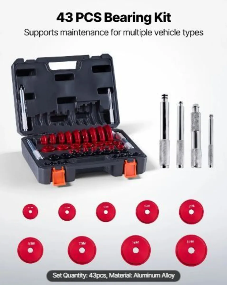 Bearing Press Kit, 43 Pcs - Image 1