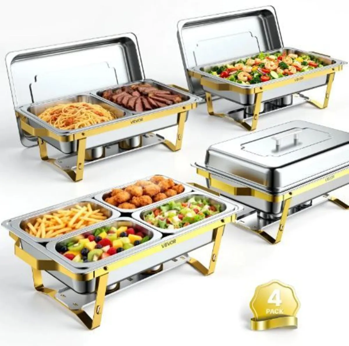 4 Packs Chafing Dishes for Buffet Set - Image 1