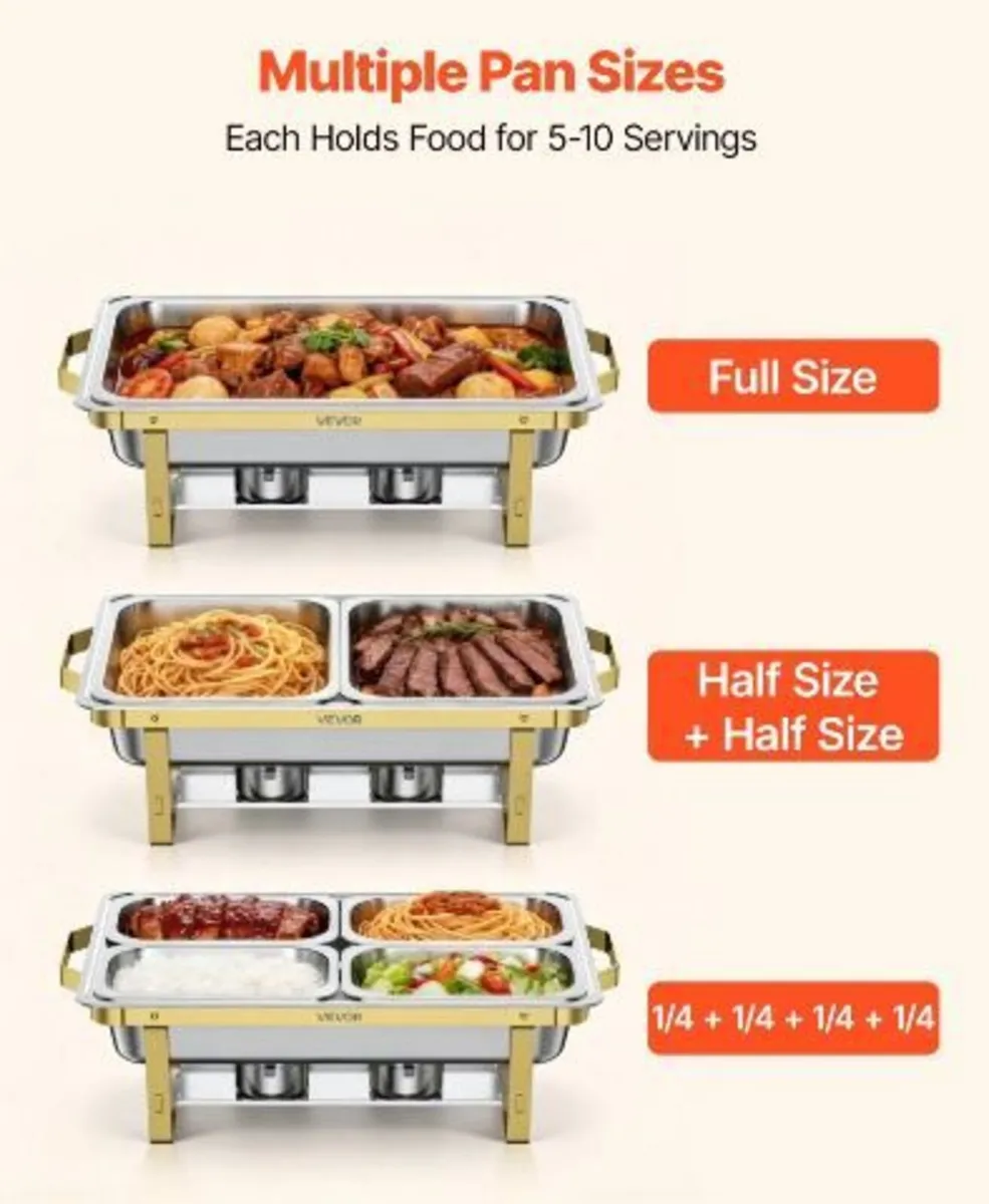 4 Packs Chafing Dishes for Buffet Set - Image 2