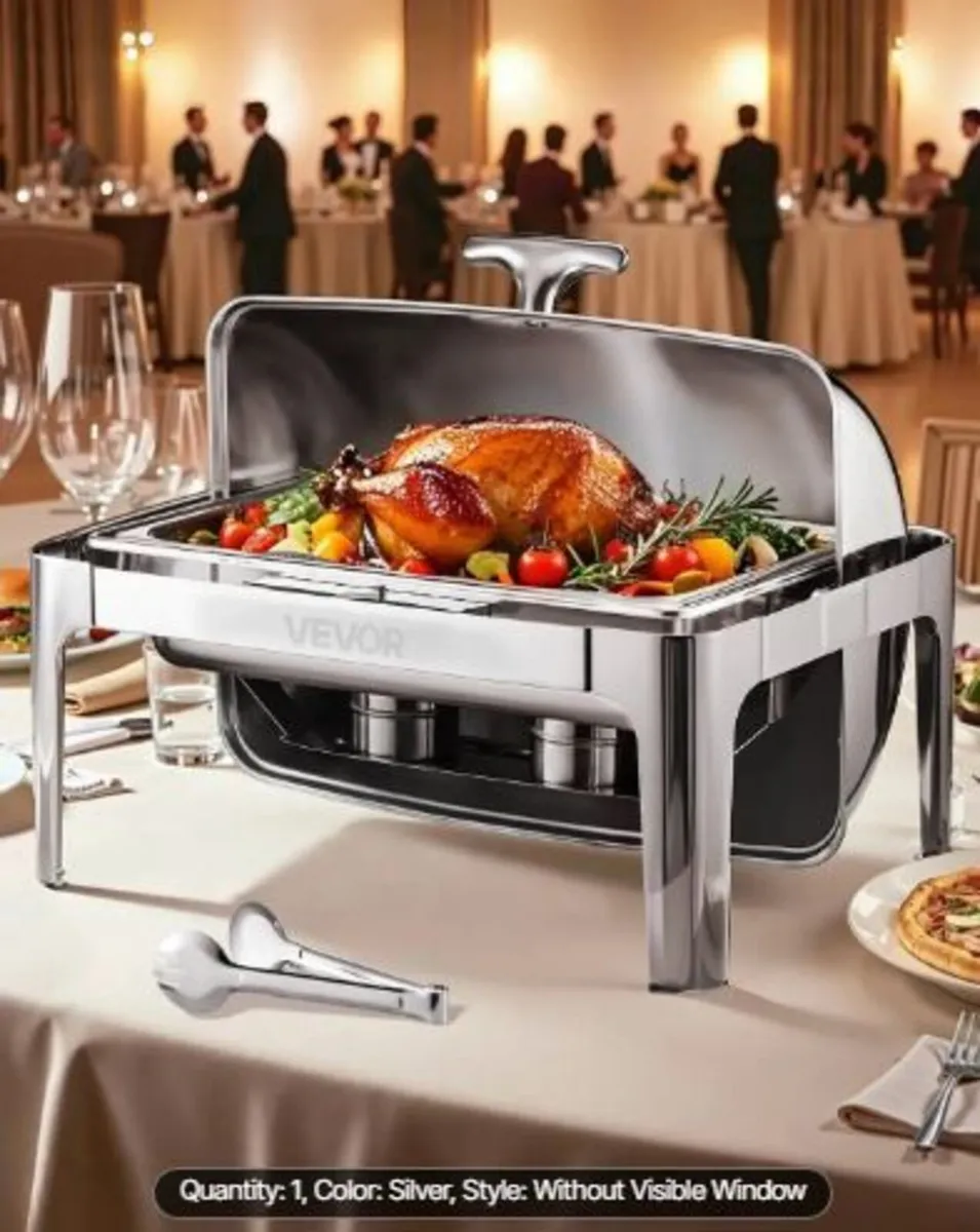 Roll Top Chafing Dish Buffet Complete Set - Image 3