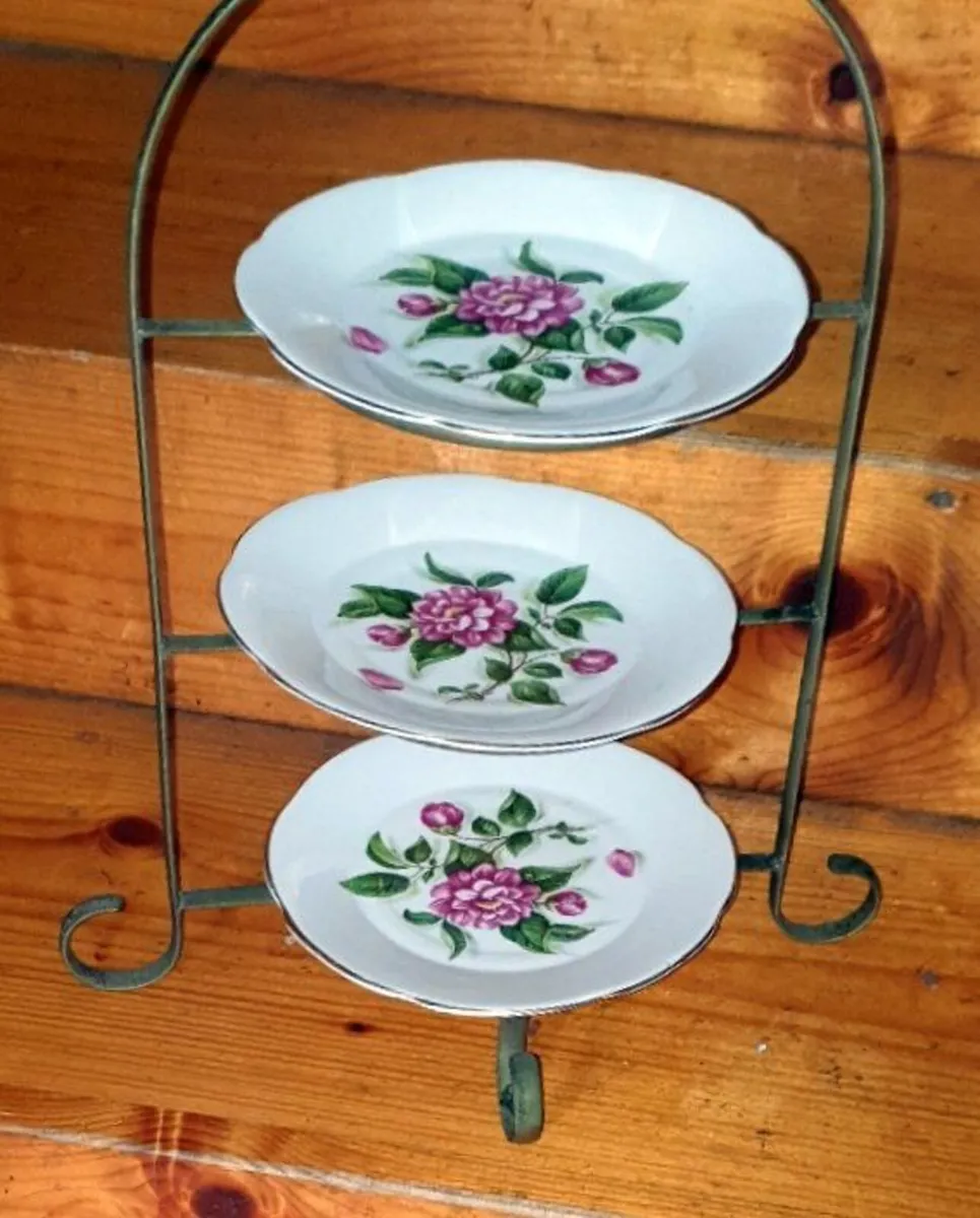 Pristine Vintage 3-Tier Regina Bone China Stand - Image 2