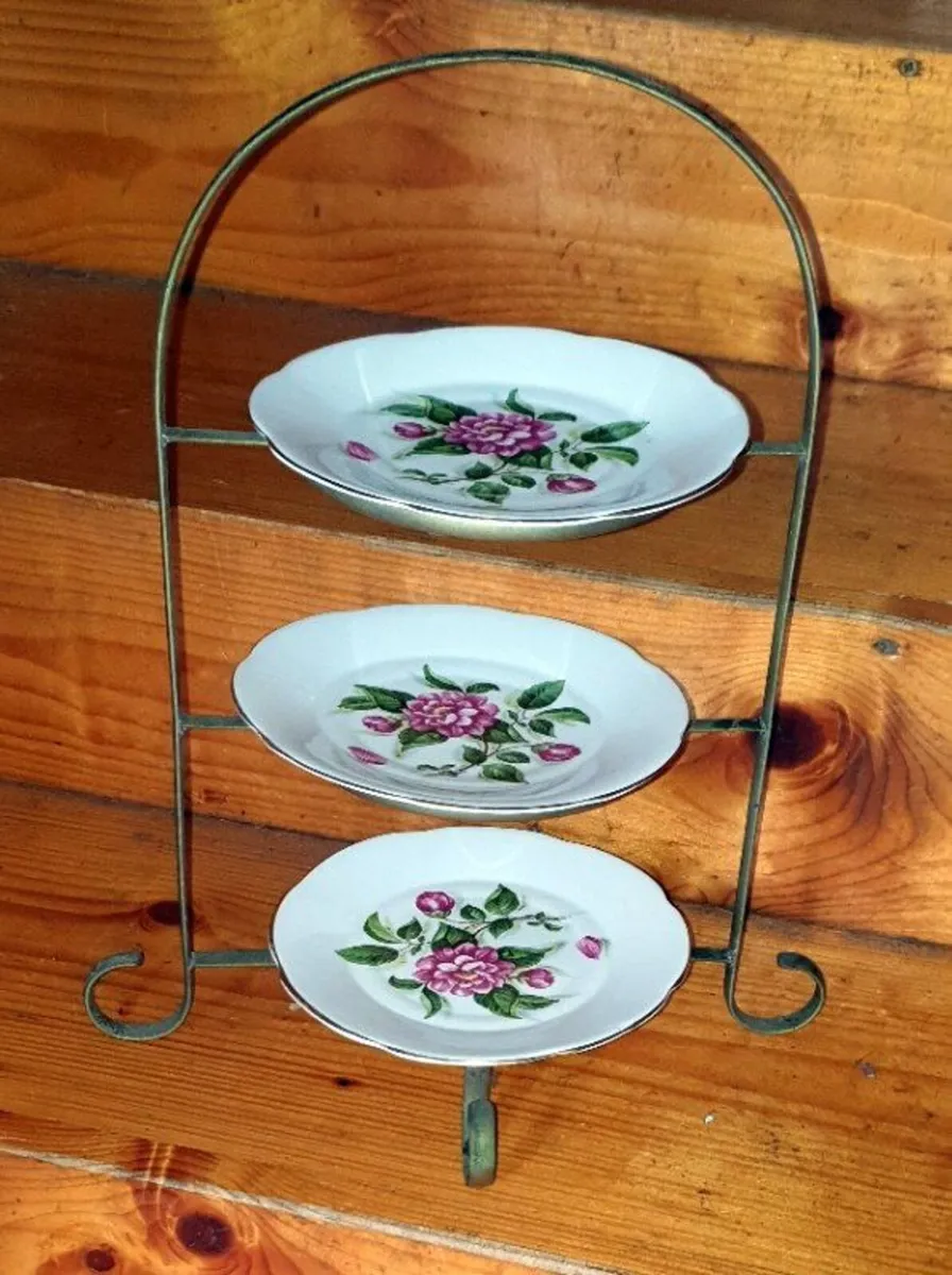 Pristine Vintage 3-Tier Regina Bone China Stand - Image 4