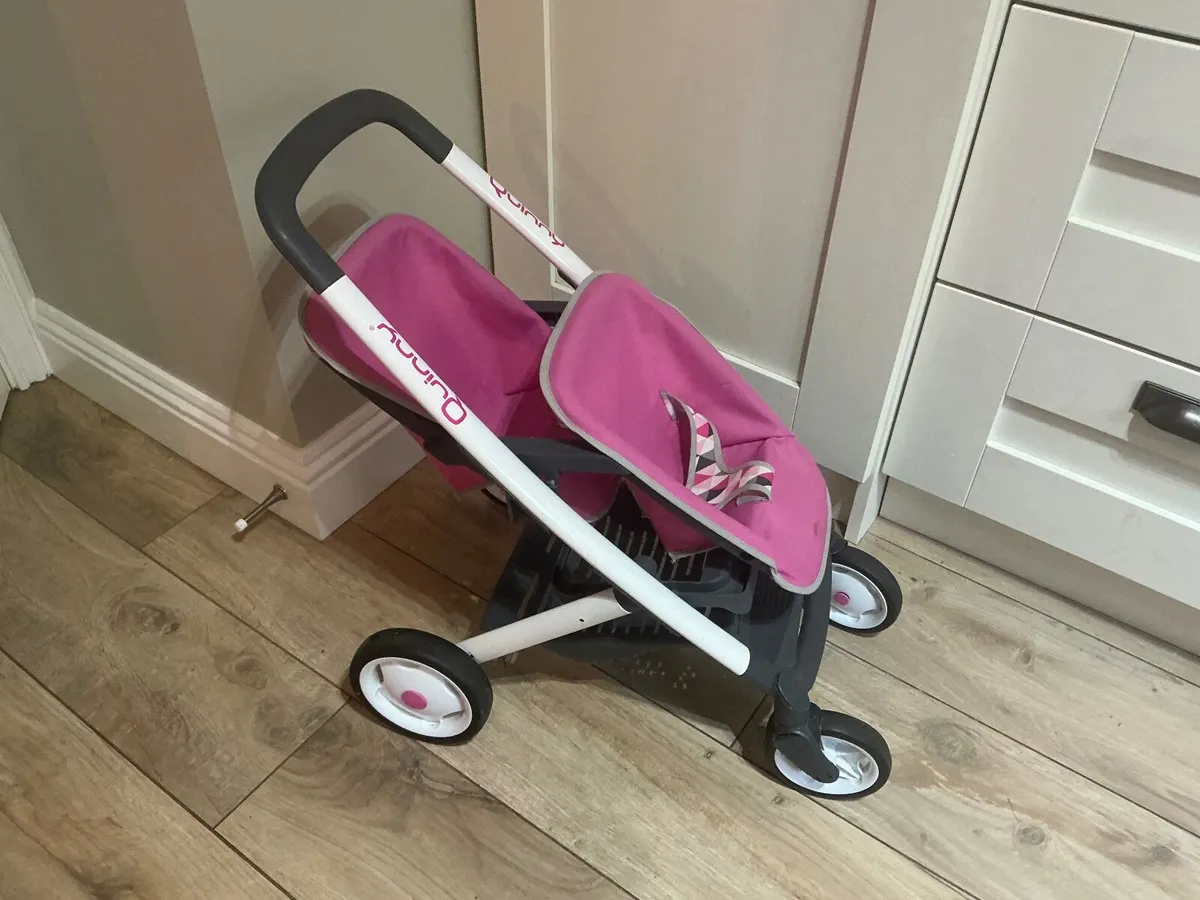 Dolls Quinny double buggy - Image 1