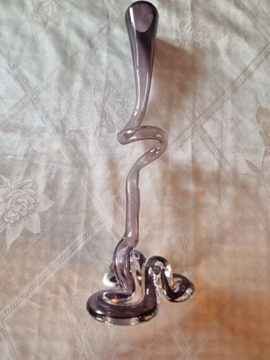 Murano glass spiral vase - Image 3