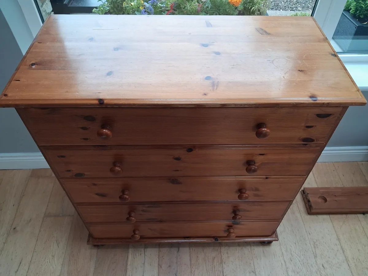 Pine Chest of Drawers - Image 2