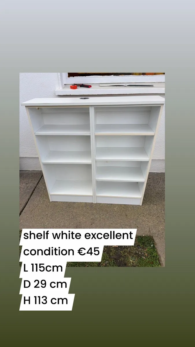 heavy narrow book shelf - Image 1