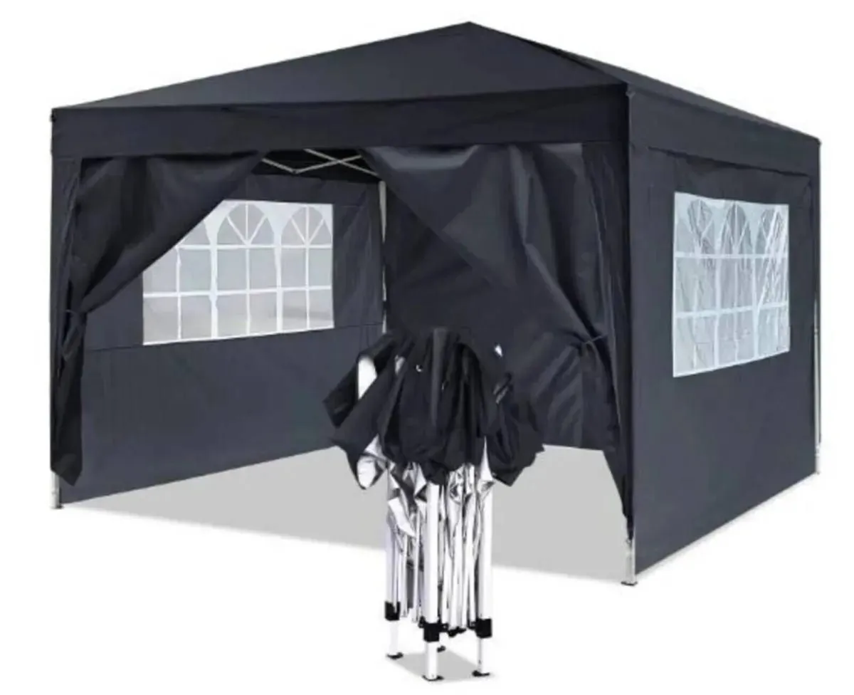 Gazebo 3x3m Folding Waterproof Garden Canopy - Image 1