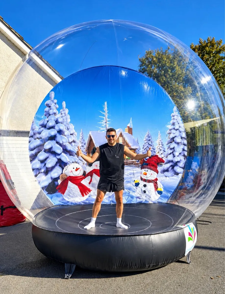 Snow Globe Bouncy Castle Inflatable Obstacle - Image 1
