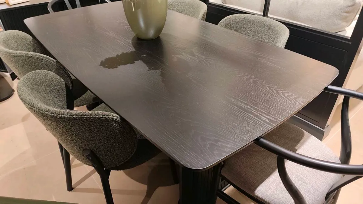 Black Oak Dining Table - Image 1