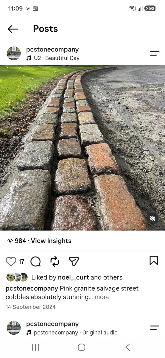 Reclaimed cobble stones - Image 1