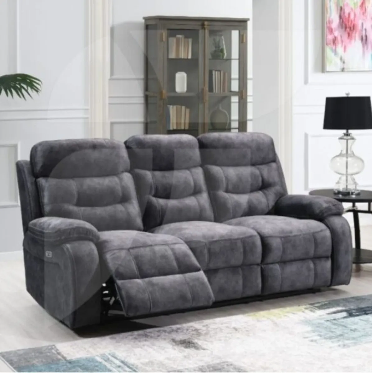 Carrie Electric Reclining 3 Seater Sofa - Image 1