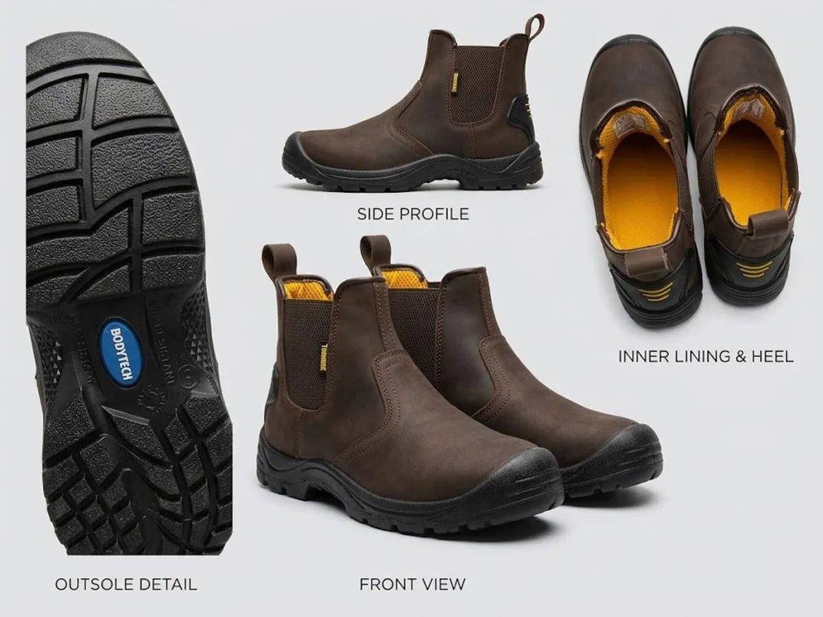 Townsend Bodytech Leather Safety Dealer Boots - Image 1