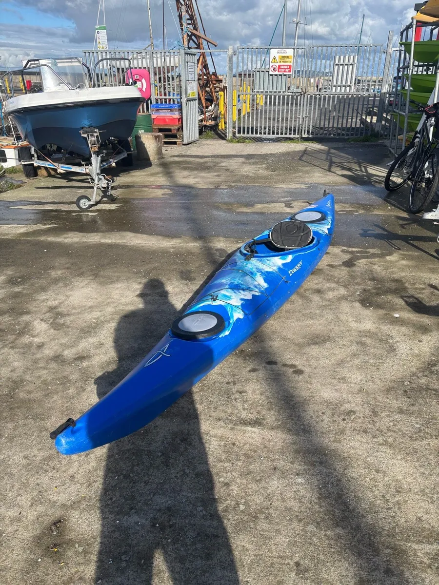 Dagger Carlisle 15.0 touring kayak, Paddle, jacket - Image 1