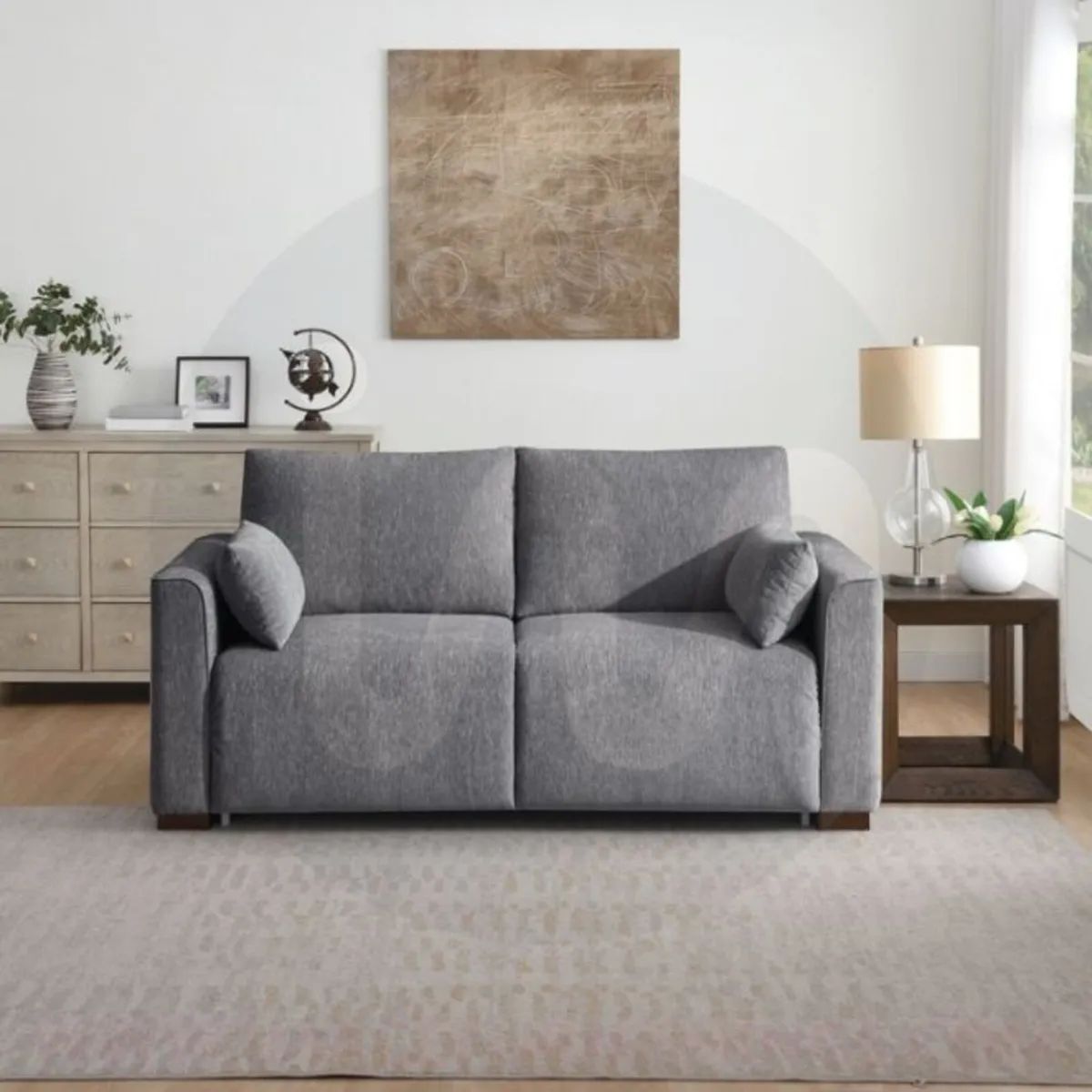 Scottsboro Full Foam Sofa Bed – Light Grey - Image 2