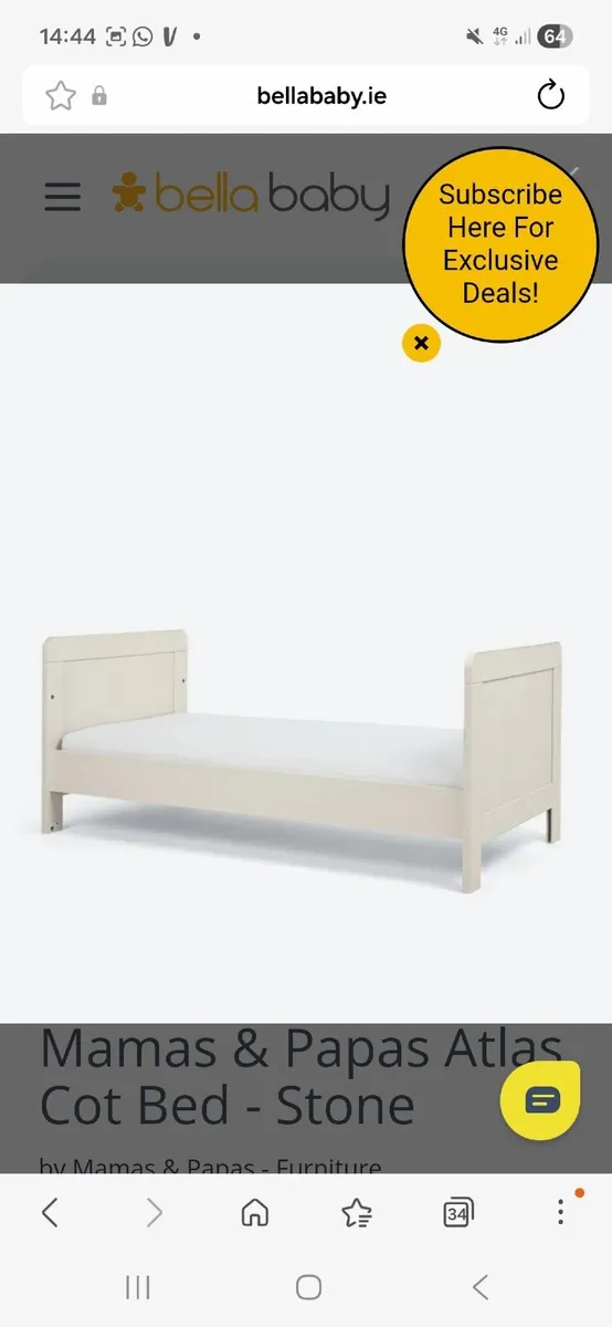 Mama's & Papa's Atlas Cot Bed - Image 4