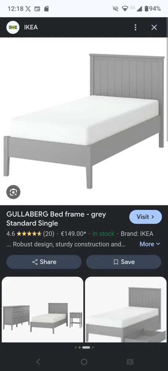 Ikea Gullaberg single bed - Image 1