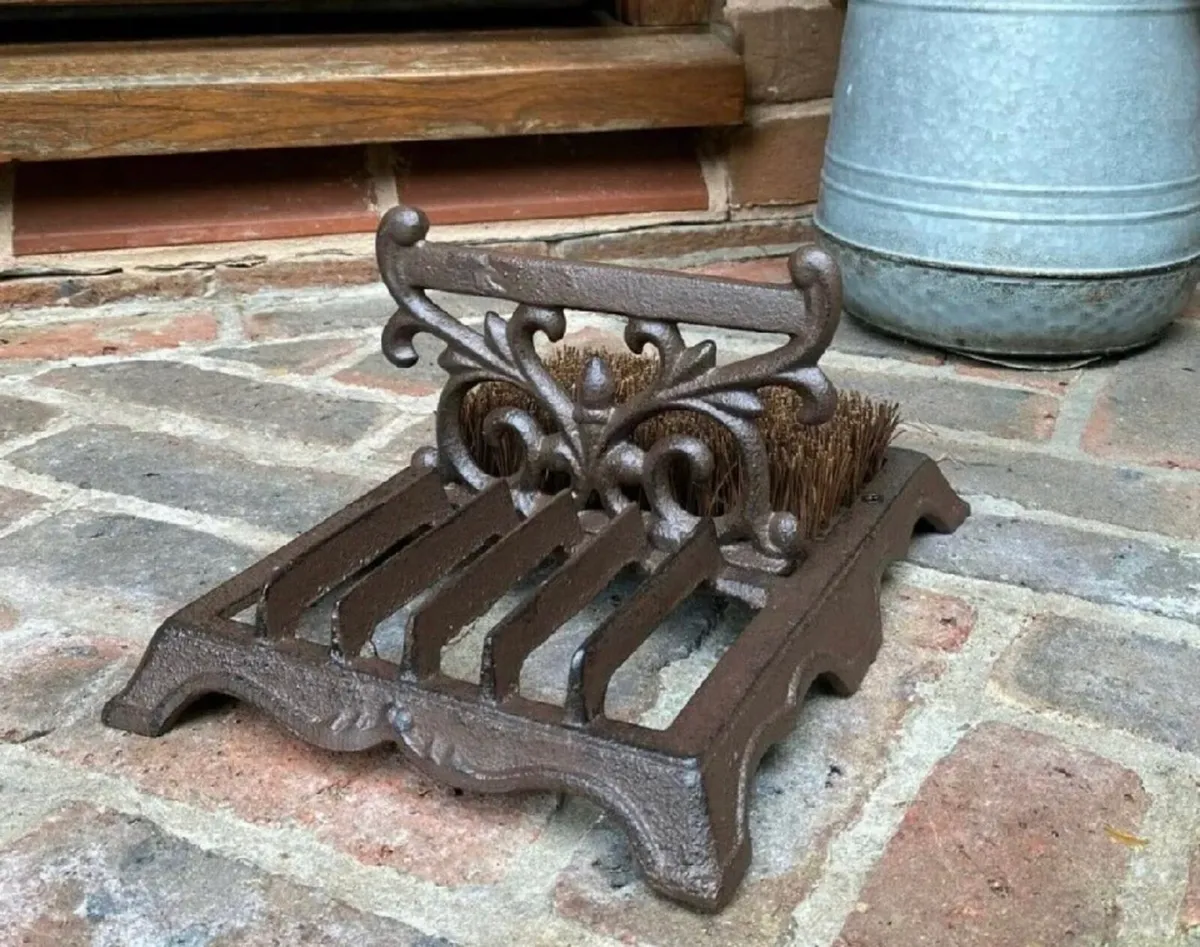 NEW Cast Iron Boot Scraper And Brush - Image 2