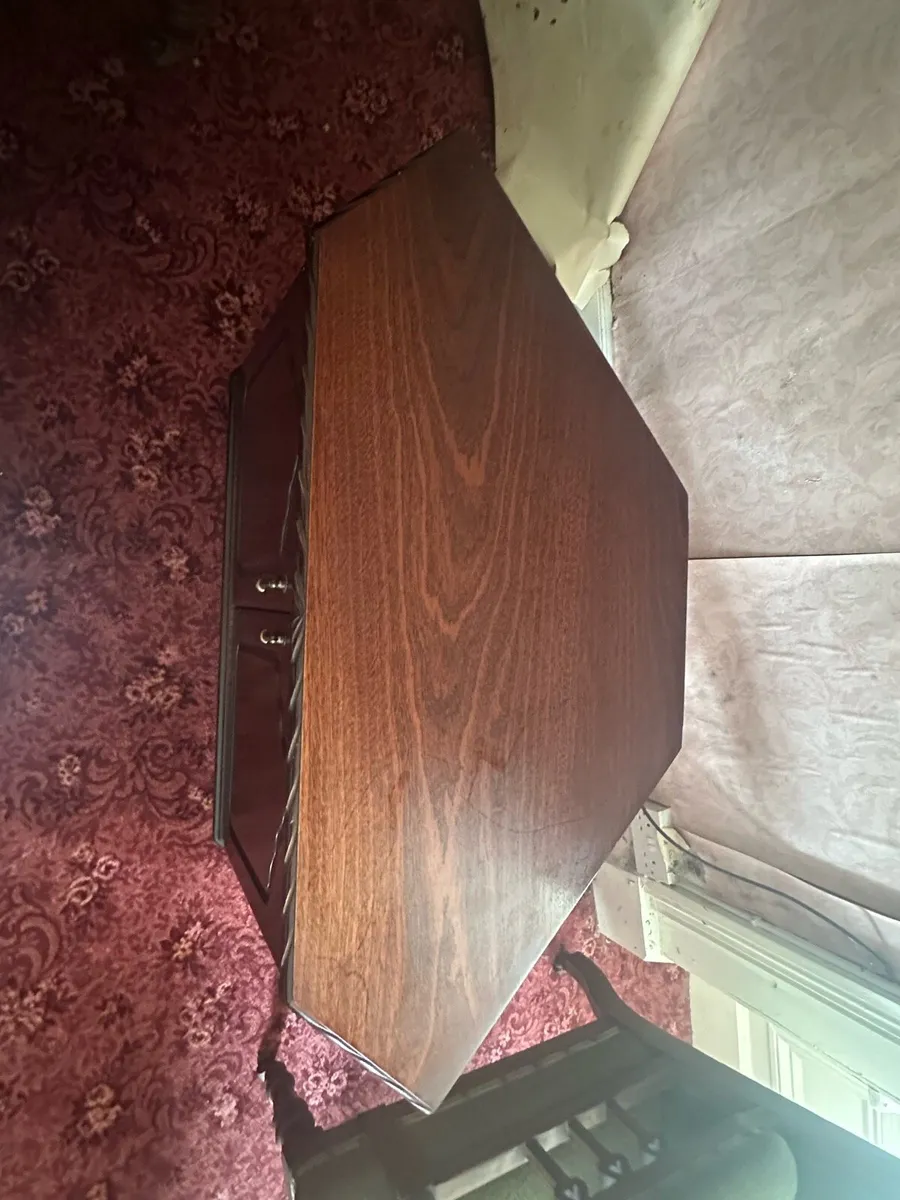 Dark wooden two door cabinet - Image 2