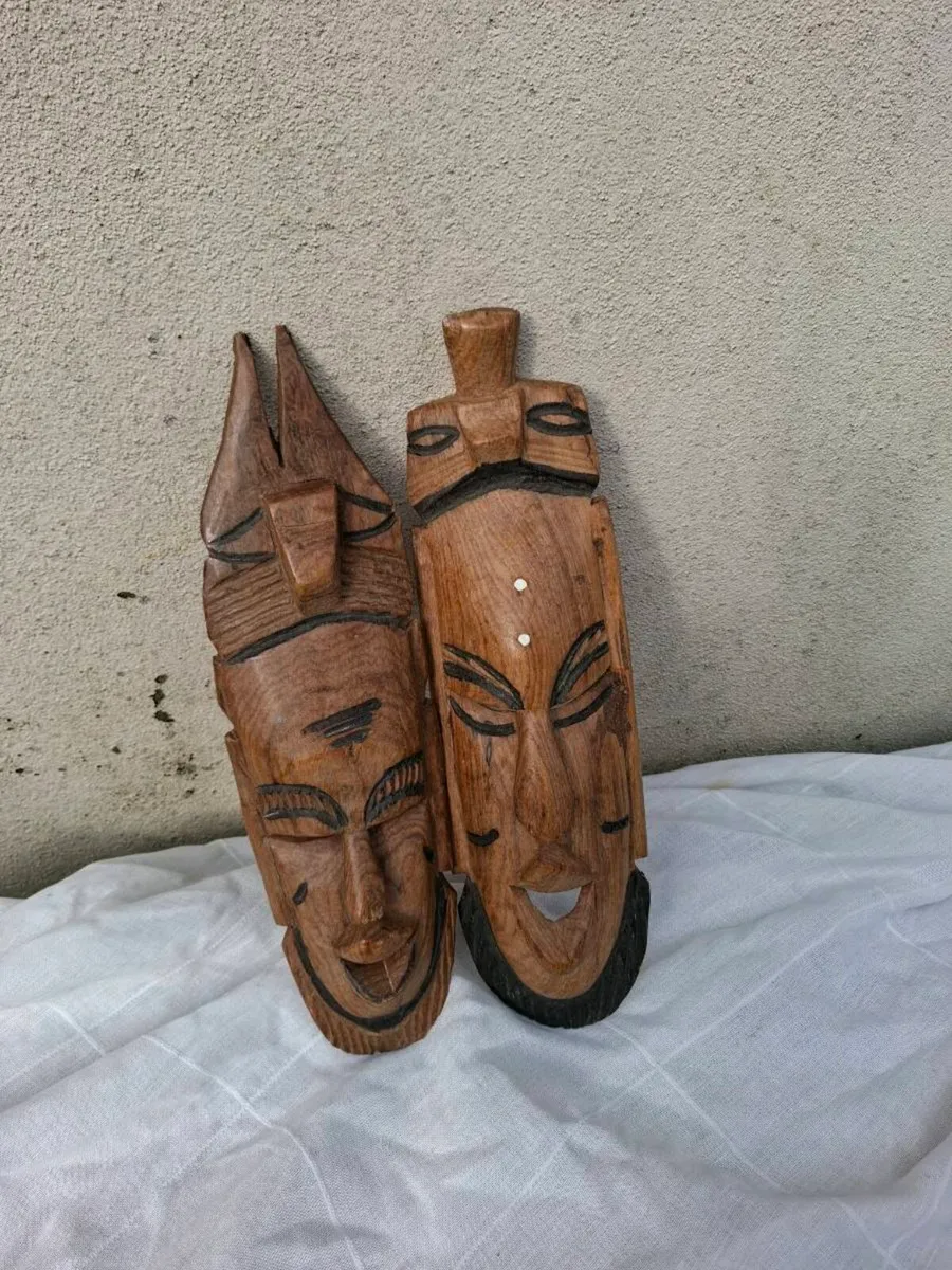 Lot of 2 african mask - Image 2