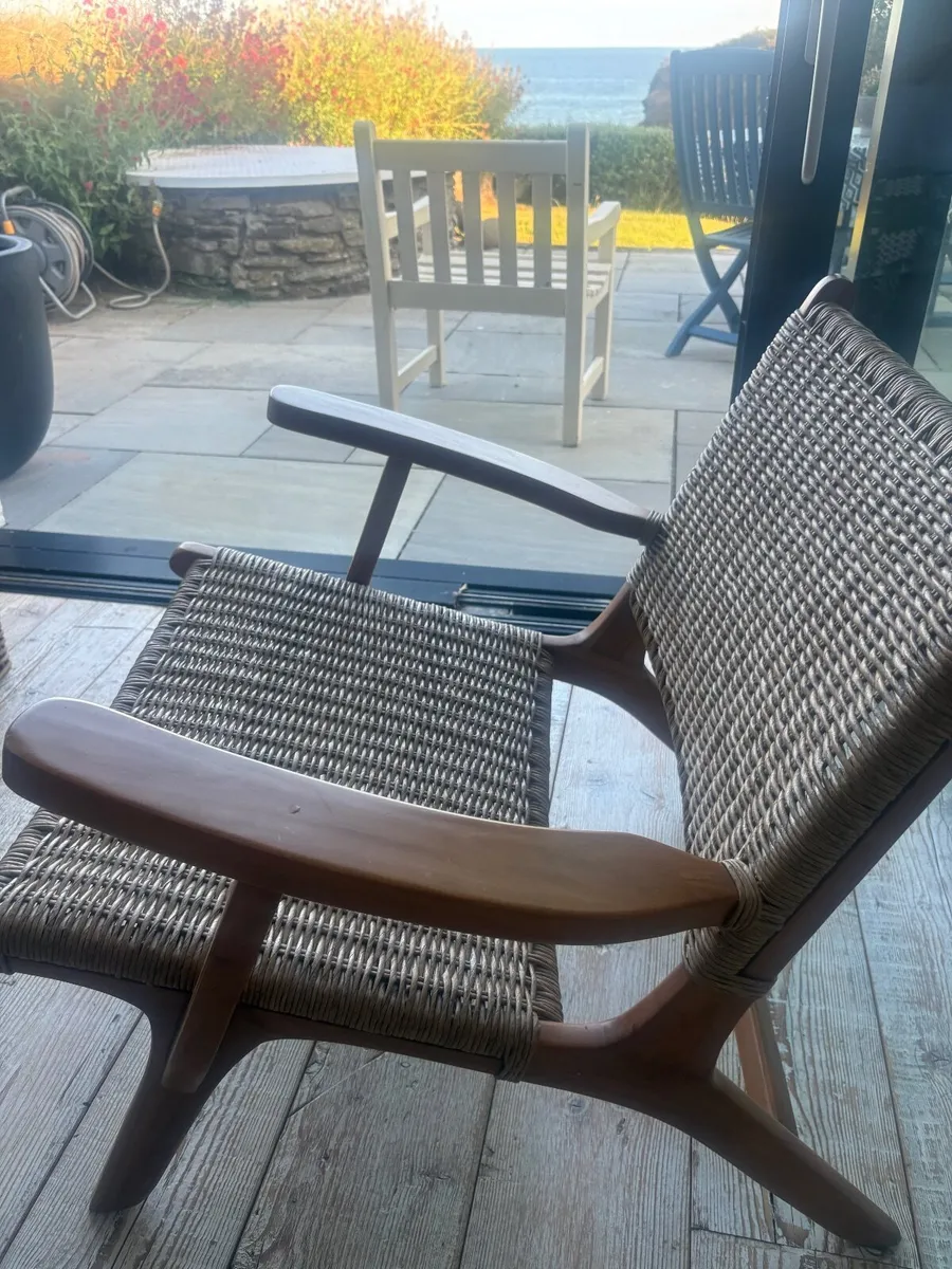 Cord Chairs Natural x 2 - Image 3