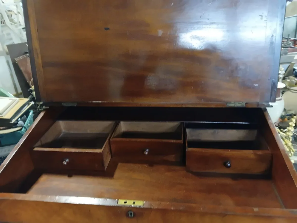 Antique Mahogany Davenport / Writing Desk Delivery - Image 3