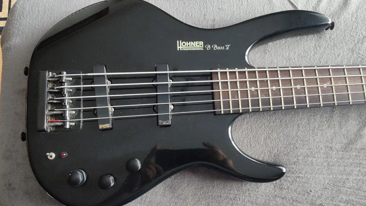 Hohner 5-string active B Bass V 90's - Image 2