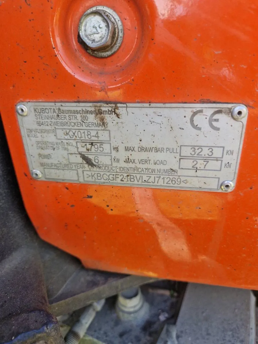 Kubota kx018-4 - Image 2