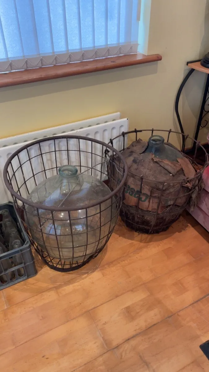 2 vintage carbouys