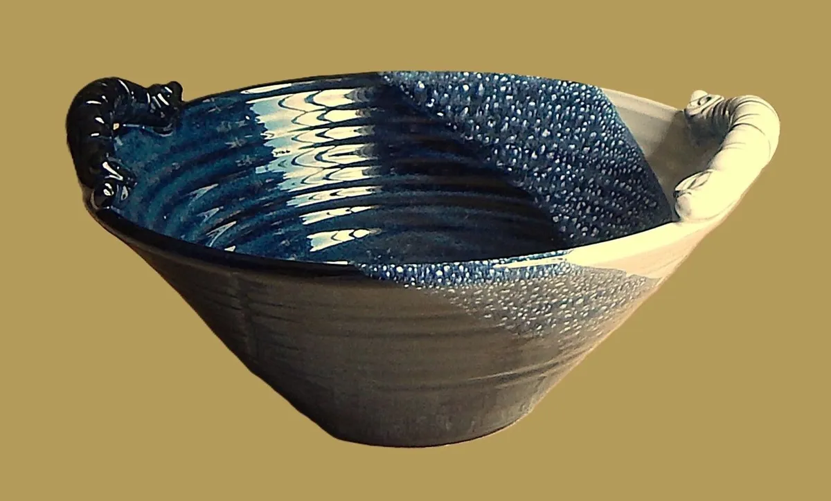 2 Paul Maloney ‘Ocean’ Pottery Bowls - Image 3
