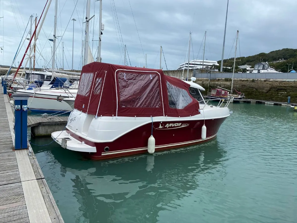 Arvor 250 AS Boat Canopy with Stainless Steel Fram - Image 1