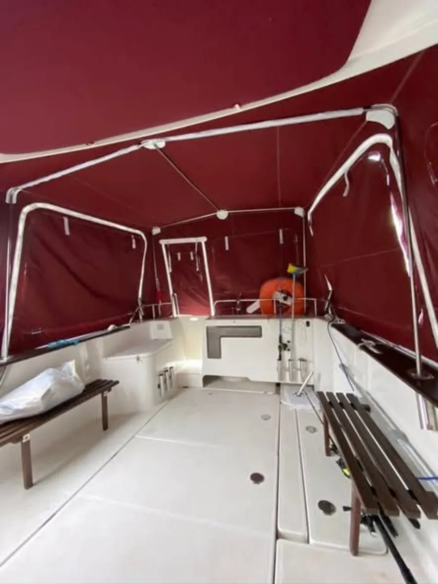 Arvor 250 AS Boat Canopy with Stainless Steel Fram - Image 2