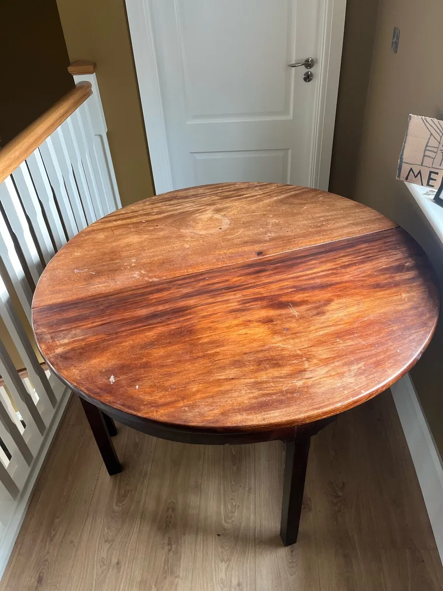Pair of Georgian mahogany demi-lune side tables. - Image 4