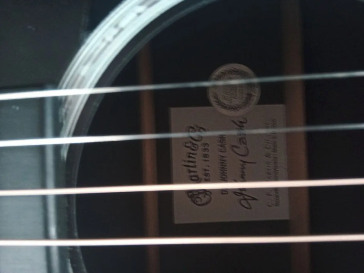 Martin Co. DX Johnny Cash Guitar - Image 3
