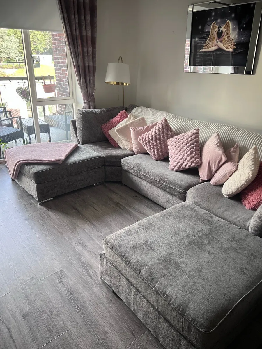 Grey corner sofa - Image 3