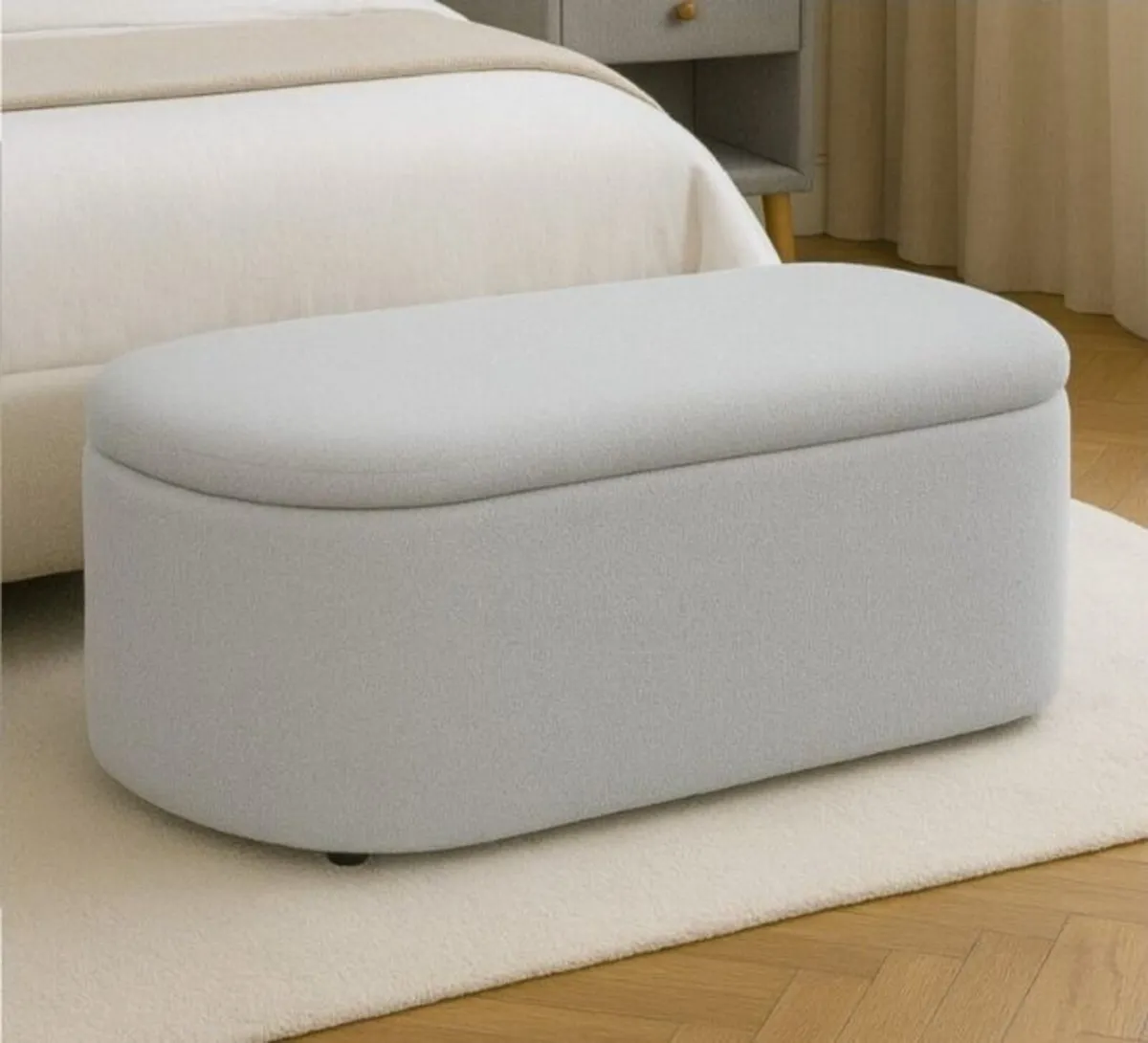 Donegal Grey Bed & Ottoman - Image 3
